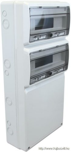 TDB683315 Üres ipari csatlakozódoboz szerelősínnel, ABS 32mod, H×W×D=685×330×150mm, IP65