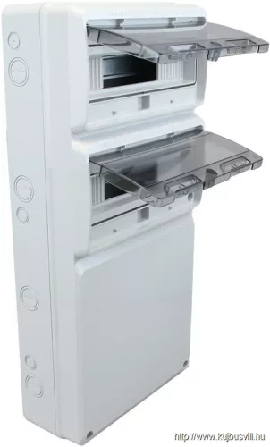 TRACON TDB683315 Üres ipari csatlakozódoboz szerelősínnel, ABS 32mod, H×W×D=685×330×150mm, IP65