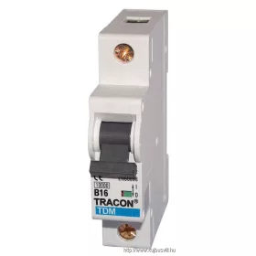   TRACON TDM-1B-6 Kismegszakító, 1 pólus, B karakterisztika 6A, 10kA