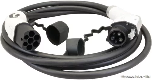 TRACON TECC-22-5M332 E-AUTÓ TÖLTŐKÁBEL 3*32A 5+2P 5M 32A D 18mm TYPE2-TYPE2