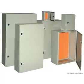   TRACON TFE605015 Fém elosztószekrény, acél, szürke H×W×D=600×500×150mm, IP55