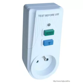   TRACON TFGA-1F Áram-védőkapcsolós adapter, csapos védőérintkezővel 16A, 30mA, 6kA, IP40, A / AC, E2