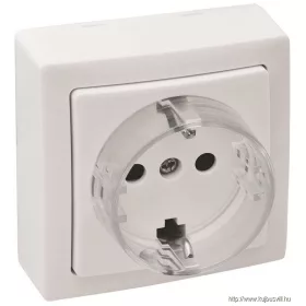   TRACON TFKSCH Falon kívüli csatlakozóaljzat 1×16A/250VAC, IP20 (SCHUKO)