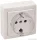 TRACON TFKSCH Falon kívüli csatlakozóaljzat 1×16A/250VAC, IP20 (SCHUKO)