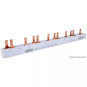   TRACON TFSS-3-12 Soroló sín - csapos kivitelű max.63A, 230/400VAC, 3P, 12modul, 215mm