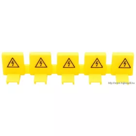   TRACON TFSSCOV Szigetelő védőburkolat sorolósínek csapjaira, 5 csapra,sárga 1000V