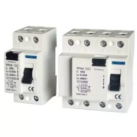   TRACON TFV4-25100 Áram-védőkapcsoló, 4 pólusú 25A, 100mA, 6kA, AC