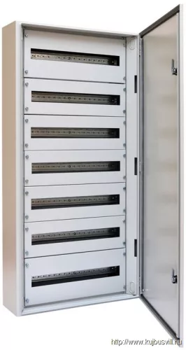 TRACON TGEF6012020 Fémajtós fém elosztószekrény W×L×H=600×1200×200 / 168M (7×24) , IP54