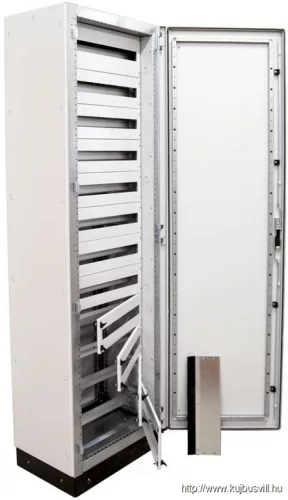 TRACON TGEFM6021040M Moduláris (sorolható)fém elosztószekrény DIN-Rail modulokkal W×L×H=600×2100×400 / 288M (12×24) , IP54