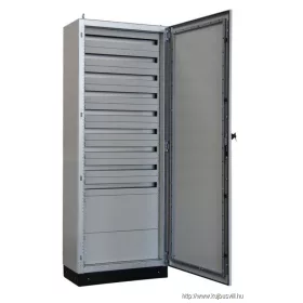   TRACON TGEFM8021040M Moduláris (sorolható)fém elosztószekrény DIN-Rail modulokkal W×L×H=800×2100×400/324M (9×36) + szer.lap 1×150, 1×200, IP54