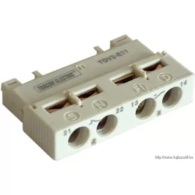   TRACON TGV2-E1 Homlokoldali segédérintkezó TGV2-höz, beépítéstől függően 1×NO/NC