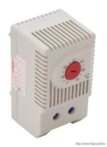 THMS-01 Termosztát (hőmérséklet szabályozók) fűtőegységhez 1×NC, 10A, 250V AC