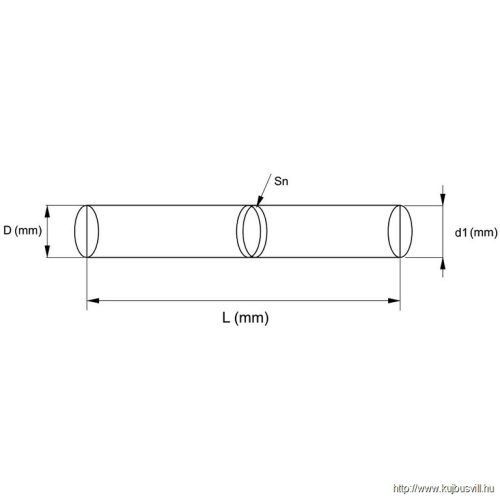 TRACON THSN0,5 Hőre zsugorodó hüvely ónnal 0,25-0,5 mm, Sn