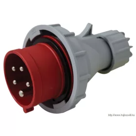   TRACON TICS-0152PF Fázisfordítós ipari csatlakozó dugó külső tömszelencével 16A, 400V, 3P+N+E, 6h, IP67