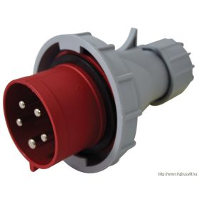   TRACON TICS-0252PF Fázisfordítós ipari csatlakozó dugó külső tömszelencével 32A, 400V, 3P+N+E, 6h, IP67