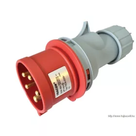   TRACON TICS-025H Ipari csatlakozó dugó, külső tömítőszelencével 32A, 400V, 3P+N+E, 6h, IP44