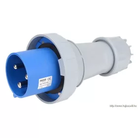   TRACON TICS-043 Ipari csatlakozó dugó, fokozott védelemmel 125A, 250V, 2P+E, 6h, IP67