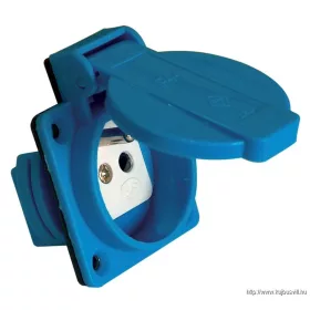   TRACON TICS-105SF Beépíthető csatlakozóaljzat, csapos védőérintkezővel, kerek 16A, 250V, 2P+E, IP54 (FRENCH)