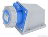 TICS-1132 Felületre szerelhető ipari csatlakozóaljzat 16A, 250V, 2P+E, 6h, IP67