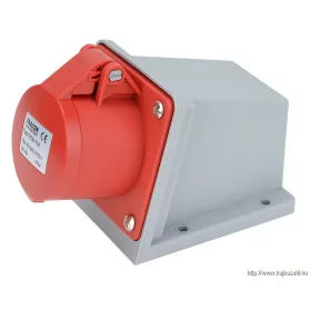   TRACON TICS-114 Felületre szerelhető ipari csatlakozóaljzat 16A, 400V, 3P+E, 6h, IP44