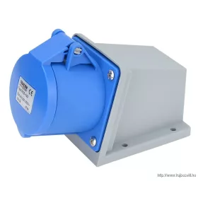   TRACON TICS-123 Felületre szerelhető ipari csatlakozóaljzat 32A, 250V, 2P+E, 6h, IP44
