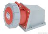 TICS-1242 Felületre szerelhető ipari csatlakozóaljzat 32A, 400V, 3P+E, 6h, IP67