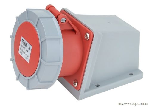 TICS-1242 Felületre szerelhető ipari csatlakozóaljzat 32A, 400V, 3P+E, 6h, IP67