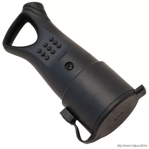 TRACON TICS-212GH Csatlakozó aljzat, védőérintkezővel, gumi, húzófüles 16A, 250V, 2P+E, IP44 (SCHUKO)