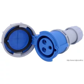   TRACON TICS-2232H Ipari csatlakozóaljzat, fokozott védelemmel 32A, 230V, 2P+E, 6h, IP67