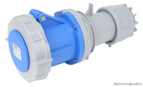 TICS-233 Ipari csatlakozóaljzat, fokozott védelemmel 63A, 250V, 2P+E, 6h, IP67