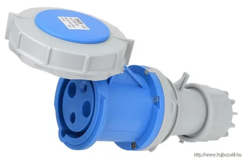 TRACON TICS-233 Ipari csatlakozóaljzat, fokozott védelemmel 63A, 250V, 2P+E, 6h, IP67