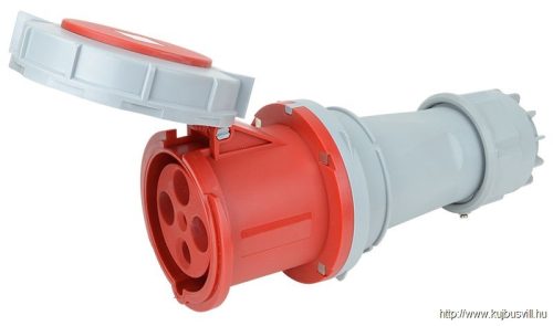 TRACON TICS-244 Ipari csatlakozóaljzat, fokozott védelemmel 125A, 400V, 3P+E, 6h, IP67