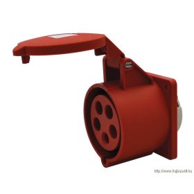   TRACON TICS-425 Beépíthető egyenes ipari csatlakozóaljzat 32A, 400V, 3P+N+E, 6h, IP44