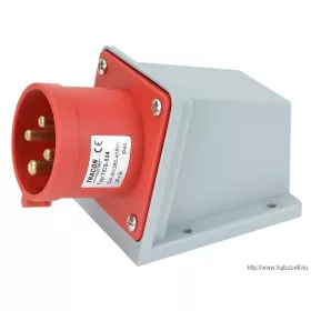   TRACON TICS-524 Felületre szerelhető ipari csatlakozó dugó 32A, 400V, 3P+E, 6h, IP44