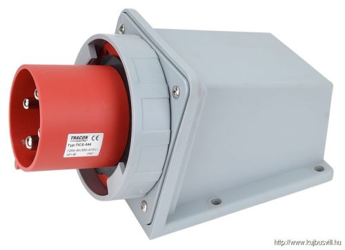TICS-544 Felületre szerelhető ipari csatlakozó dugó 125A, 400V, 3P+E, 6h, IP67