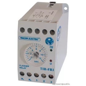   TRACON TIR-FR1 Ütemadó 250V AC, 0,5s / 0-12s, 5A/250V AC, 10A/24V AC/DC