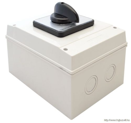 TK-166/3T65 Tokozott kézikapcsoló, BE-KI 400V, 50Hz, 160A, 3P, 37kW, 88×88mm, 60°, IP65