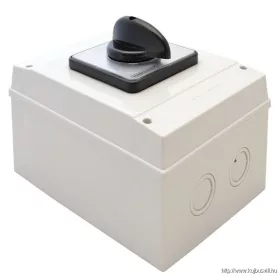   TRACON TK-169/4T65 Tokozott kézikapcsoló, BE-KI 400V, 50Hz, 160A, 4P, 37kW, 88×88mm, 90°, IP65