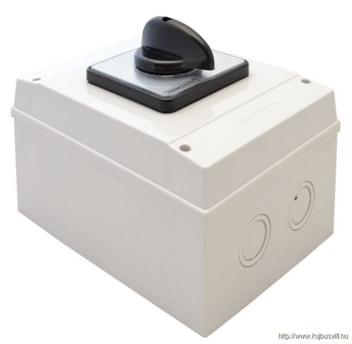 TK-169/4T65 Tokozott kézikapcsoló, BE-KI 400V, 50Hz, 160A, 4P, 37kW, 88×88mm, 90°, IP65