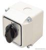TK-206/2T Tokozott kézikapcsoló, BE-KI 400V, 50Hz, 20A, 2P, 5,5kW, 48×48mm, 60°, IP44