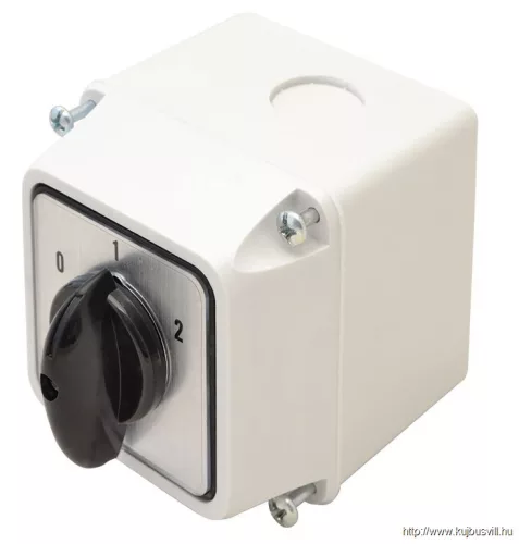 TRACON TK-206/3T65 Tokozott kézikapcsoló, BE-KI 400V, 50Hz, 20A, 3P, 5,5kW, 48×48mm, 60°, IP65