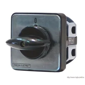   TRACON TK-209/2 Kézikapcsoló, BE-KI 400V, 50Hz, 20A, 2P, 5,5kW, 48×48mm, 90°