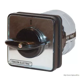   TRACON TK-209/3 Kézikapcsoló, BE-KI 400V, 50Hz, 20A, 3P, 5,5kW, 48×48mm, 90°