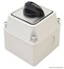 TK-259/2T Tokozott kézikapcsoló, BE-KI 400V, 50Hz, 25A, 2P, 7,5kW, 48×48mm, 90°, IP44
