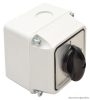 TK-259/2T Tokozott kézikapcsoló, BE-KI 400V, 50Hz, 25A, 2P, 7,5kW, 48×48mm, 90°, IP44