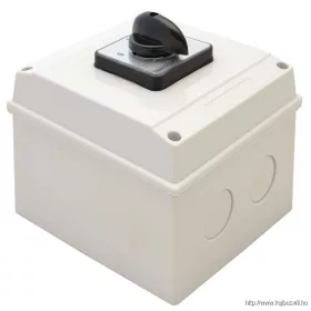   TRACON TK-326/3T Tokozott kézikapcsoló, BE-KI 400V, 50Hz, 32A, 3P, 11kW, 64×64mm, 60°, IP44