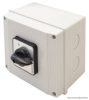 TKB-256/3T65 Tokozott választókapcsoló, 0-1-2 400V, 50Hz, 25A, 2×3P, 7,5kW, 48×48mm, 60°, IP65
