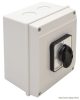 TKB-259/3T65 Tokozott választókapcsoló, 0-1-2 400V, 50Hz, 25A, 2×3P, 7,5kW, 48×48mm, 90°, IP65