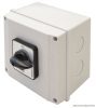 TKB-259/3T65 Tokozott választókapcsoló, 0-1-2 400V, 50Hz, 25A, 2×3P, 7,5kW, 48×48mm, 90°, IP65