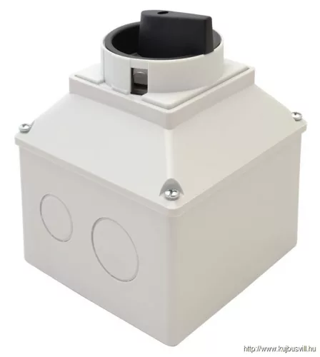 TRACON TKF-32T Tokozott főkapcsoló, BE-KI 400V, 50Hz, 32A, 4P, 11kW, 64×64mm, IP44